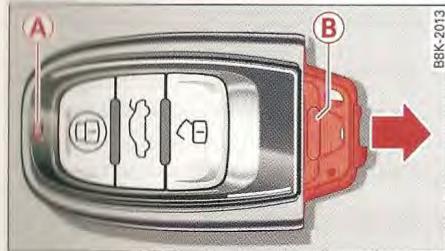 AUDI SQ5 2012 PARTIE1 - LED et pile de la clé à radiocommande - 1