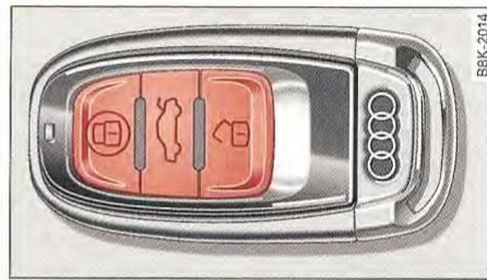 AUDI SQ5 2012 PARTIE1 - Verrouillage et déverrouillage du vehicule via la clé à radiocommande - 1