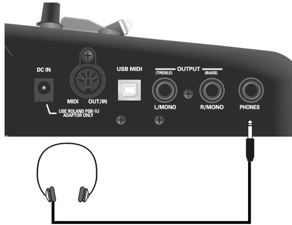 ROLAND FR-18 D BK - Utiliser un casque - 1