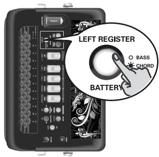 ROLAND FR-18 D BK - Mettez le fr-18 diatonic sous tension. voyez "mise sous/hors tension" à la p. 21. - 3