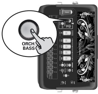 ROLAND FR-18 D BK - Pour sélectionner un son d'orchestre pour les basses: - 1