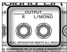ROLAND GR-55GK - Spécifier le périphérique de sortie (OUTPUT SELECT) - 1
