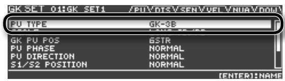 ROLAND GR-55GK - Réglages de micro de basse - 1