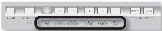 ROLAND LUCINA AX-09-BK - Sélection d'un son normal - 1