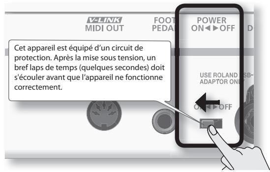 ROLAND LUCINA AX-09-BK - Mise sous tension - 2