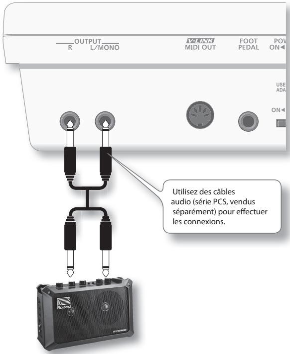 ROLAND LUCINA AX-09-BK - Connexion d'enceintes - 1