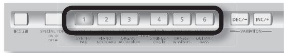 ROLAND LUCINA AX-09-BK - Enregistrement d'un son en tant que FAVORI - 3