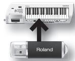 ROLAND LUCINA AX-09-BK - Restauration des paramètres du lucina ax-09 à partir d'une carte mémoire (clé) USB - 1