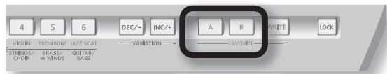 ROLAND LUCINA AX-09-BK - Enregistrement d'un son en tant que FAVORI - 2