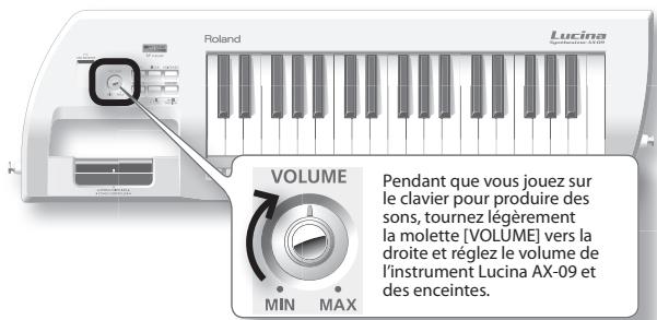 ROLAND LUCINA AX-09-BK - Mise sous tension - 3