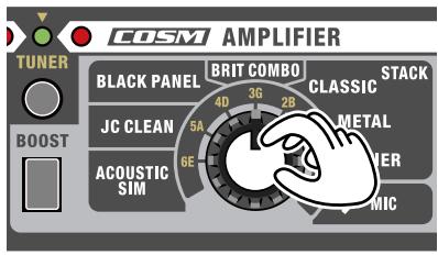 ROLAND M-CUBE-RX - Premere il pulsante TUNER. - 1