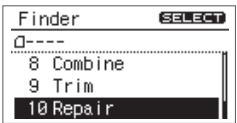 ROLAND R-05 - Réparation d'un fichier - 1