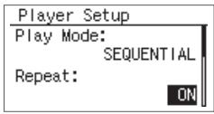 ROLAND R-05 - Réglages play mode et repeat - 3