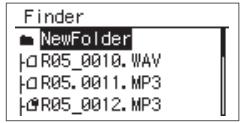 ROLAND R-05 - Création d'un dossier - 4