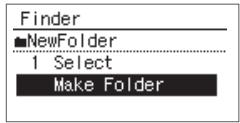 ROLAND R-05 - Création d'un dossier - 5