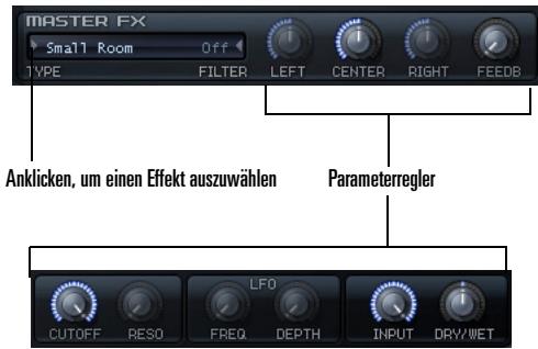 ROLAND RAPTURE - So stellen Sie einen Master-Effekt für ein Programm ein - 1