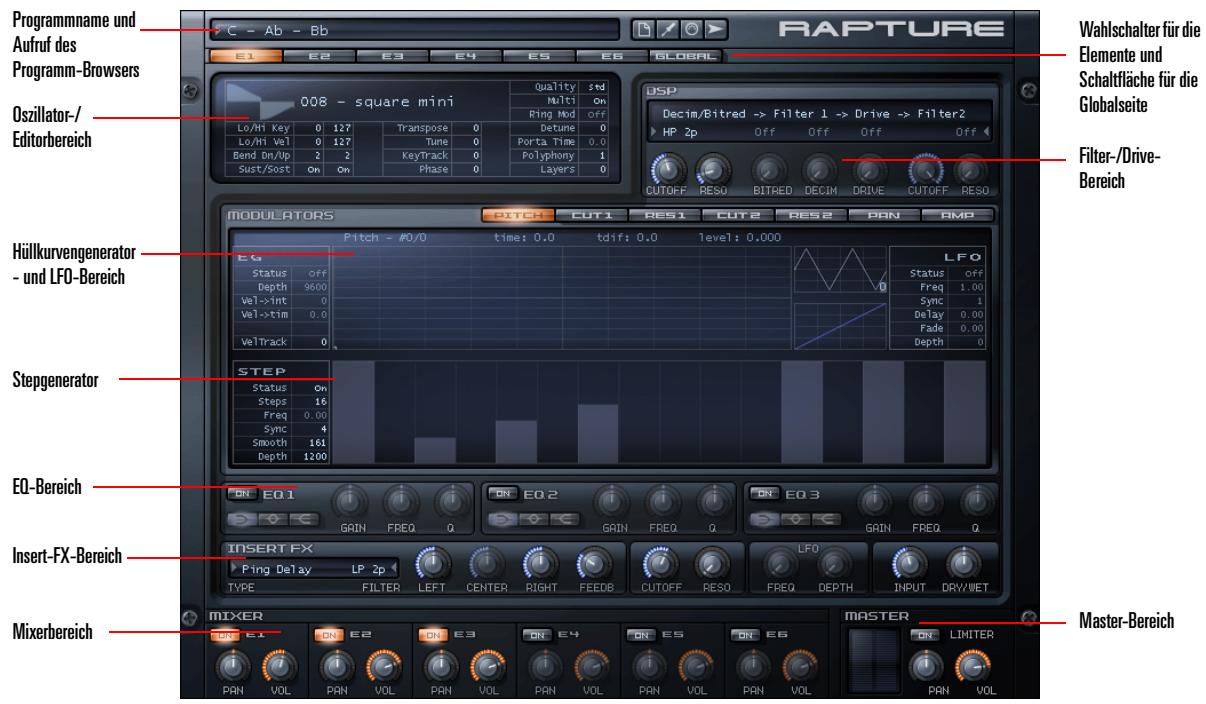 ROLAND RAPTURE - Das Hauptfenster - 1