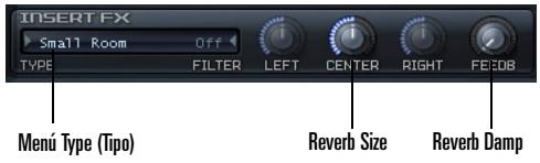 ROLAND RAPTURE - Modo Reverb (Reverberación) - 1