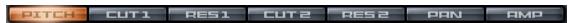 ROLAND RAPTURE - Pour copier/coller une valeur de modulator - 1