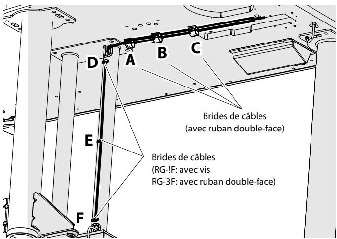 ROLAND RG-1F-SB - Connexion du câble du pédalier et du câble d'alimentation - 2