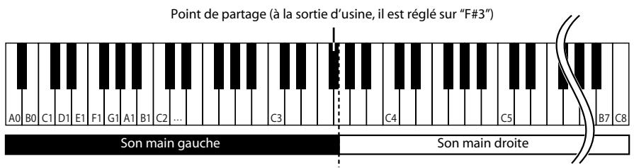 ROLAND RG-1F-SB - Sons différents pour les mains gauche et droite (split) - 1
