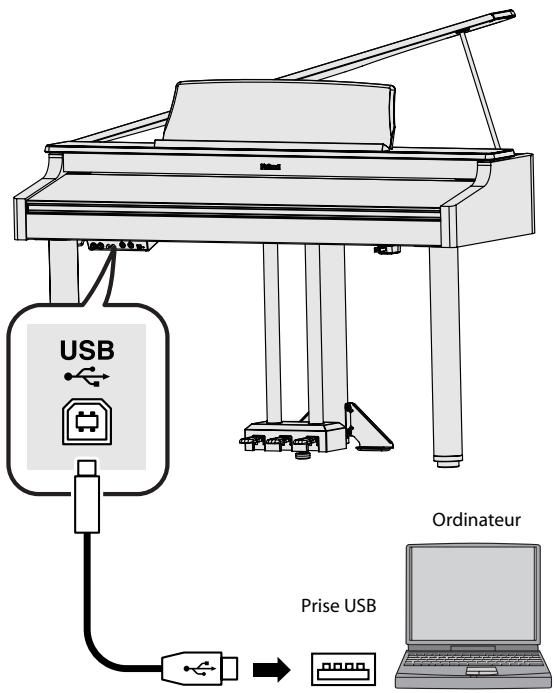 ROLAND RG-1F-SB - Connexion à un ordinateur - 1