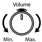 ROLAND RG-1F-SB - Régler le volume et la brillance - 1
