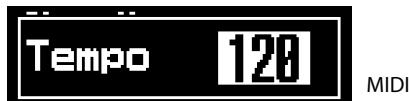 ROLAND SD-50 - Appuyez sur le bouton [TEMPO]. - 2