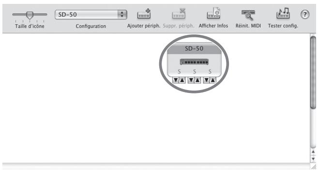ROLAND SD-50 - Configuration des périphériques d'entrée/sortinge MIDI - 1