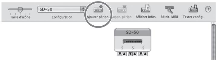 ROLAND SD-50 - Cliquez à trois reprises sur [Ajouter périph.]. - 1