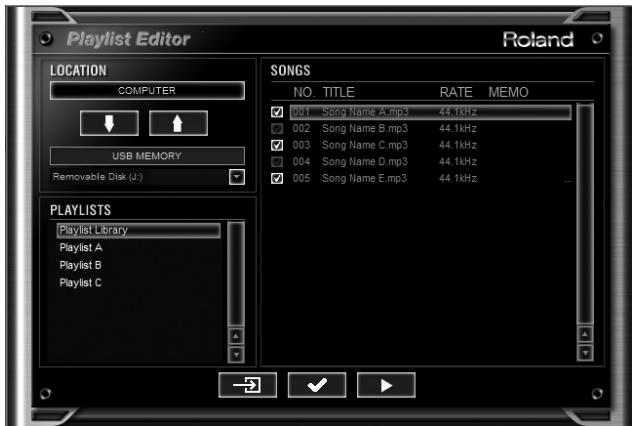 ROLAND SD-50 - Création d'une liste de programmation - 1