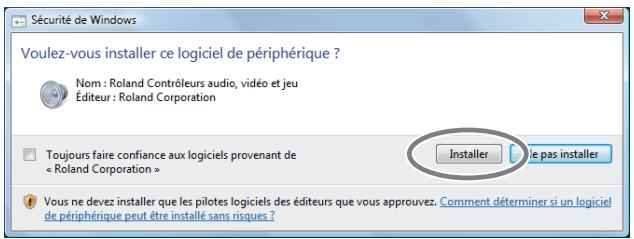 ROLAND UM-2G - Cliquez à nouveau sur [Suivant] pour lancer l'installation. - 1