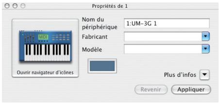 ROLAND UM-3G - Indiquez le nom du périphérique du nouveau périphérique externe. - 1