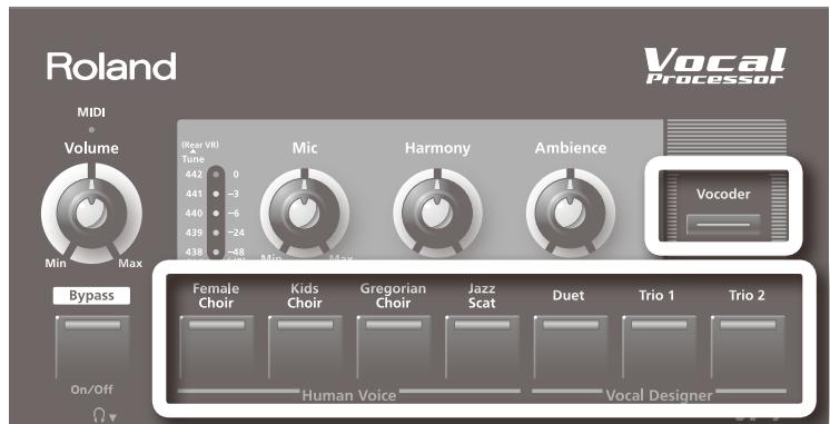 ROLAND VP-7 - Sélectionner un son alternatif (variation) - 1