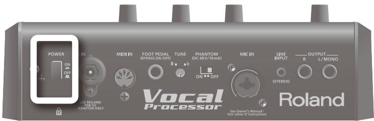 ROLAND VP-7 - Mise sous tension - 1