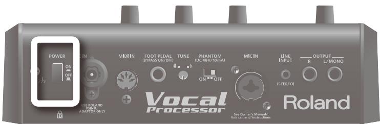 ROLAND VP-7 - Mise hors tension - 1