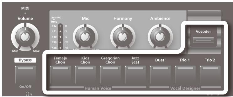 ROLAND VP-7 - Sélectionnez un son. - 1