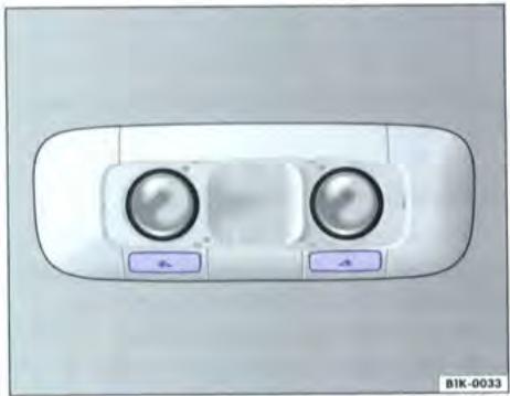VOLKSWAGEN GOLF 5 - Plafonnier et lampes de lecture arriere - 1