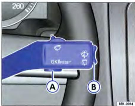 VOLKSWAGEN GOLF 5 - Exemple d'utilisation des menus - 1