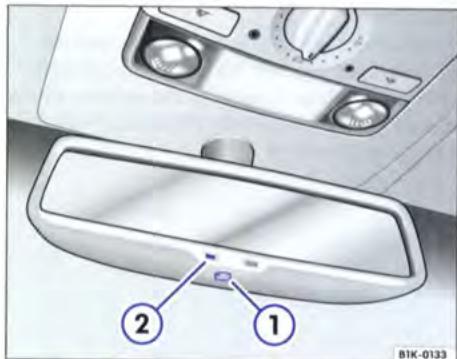 VOLKSWAGEN GOLF 5 - Rétroviseur interieur - 1