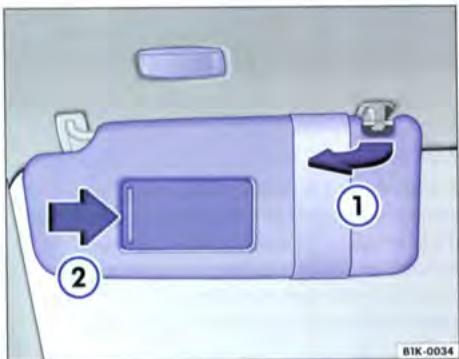 VOLKSWAGEN GOLF 5 - Pare-soleil - 1