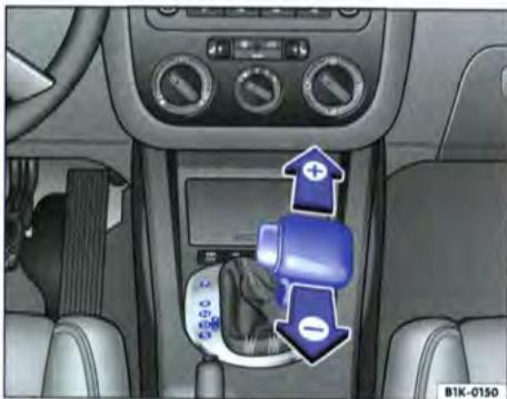 VOLKSWAGEN GOLF 5 - Passage des rapportes avec la commande « tiptronic » - 1