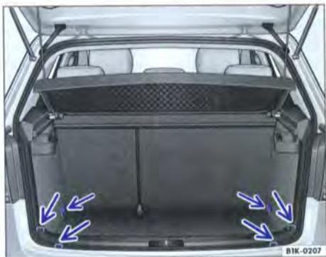 VOLKSWAGEN GOLF 5 - Rangement des bagages - 1