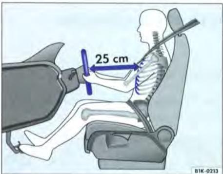 VOLKSWAGEN GOLF 5 - Réglage de la position du volant de direction - 2