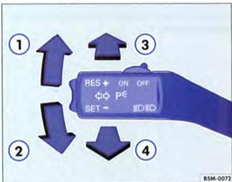 VOLKSWAGEN GOLF 5 - Levier des clignotants et de l'inverseur-codes - 1