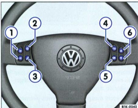 VOLKSWAGEN GOLF 5 2005 - Volant multifonction - 1