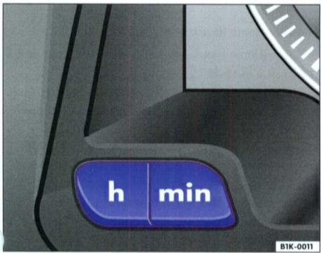 VOLKSWAGEN GOLF 5 2005 - Réglage de la montre - 1