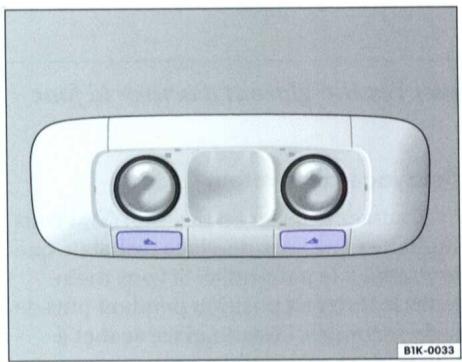 VOLKSWAGEN GOLF 5 2005 - Plafonnier et lampes de lecture arriere - 1