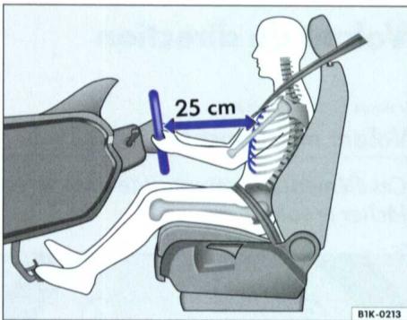 VOLKSWAGEN GOLF 5 2005 - Réglage de la position du volant de direction - 2