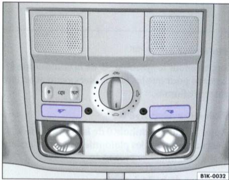 VOLKSWAGEN GOLF 5 2005 - Lampes de lecture avant - 1